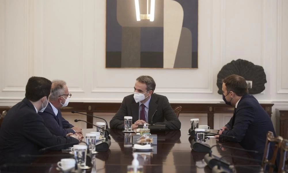 Μητσοτάκης: Συνάντηση με τον Αβέρωφ Νεοφύτου